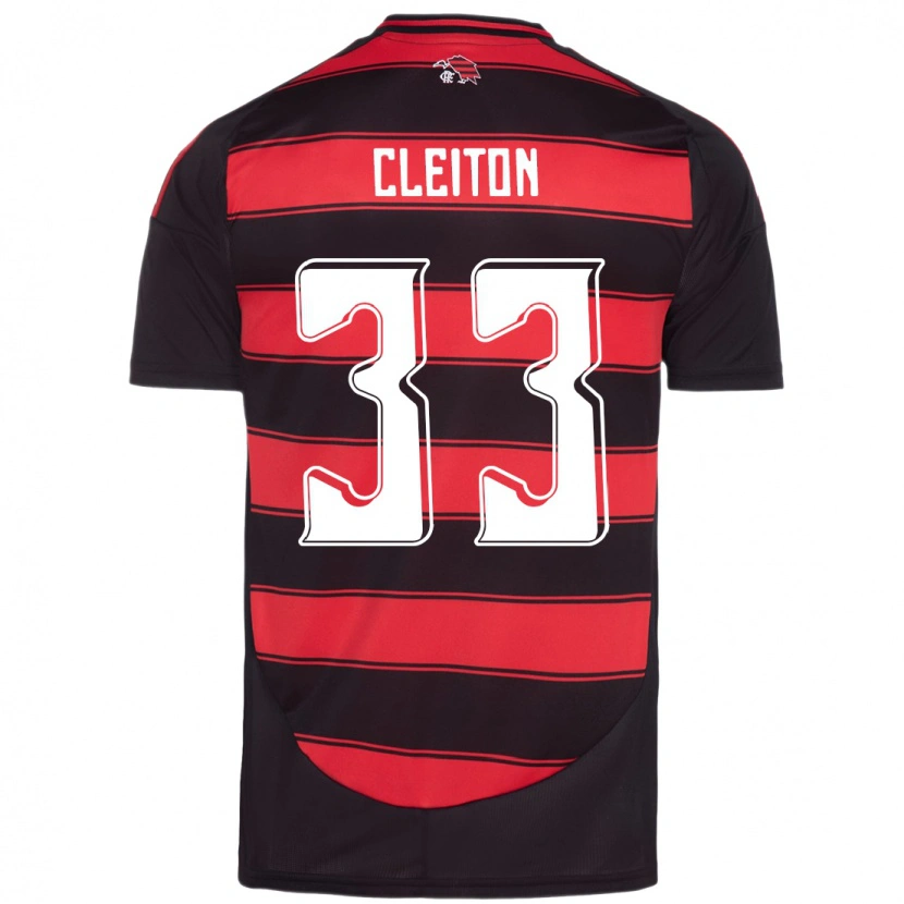 Danxen Mujer Camiseta Cleiton #33 Blanco Rojo 1ª Equipación 2025/26 La Camisa