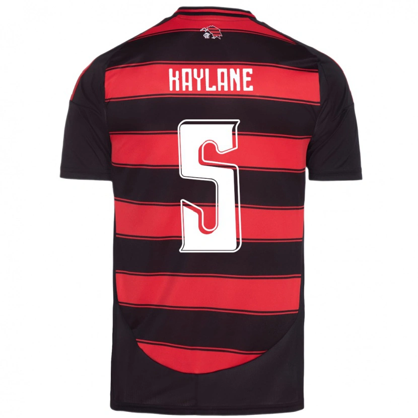 Danxen Mujer Camiseta Kaylane #5 Blanco Rojo 1ª Equipación 2025/26 La Camisa