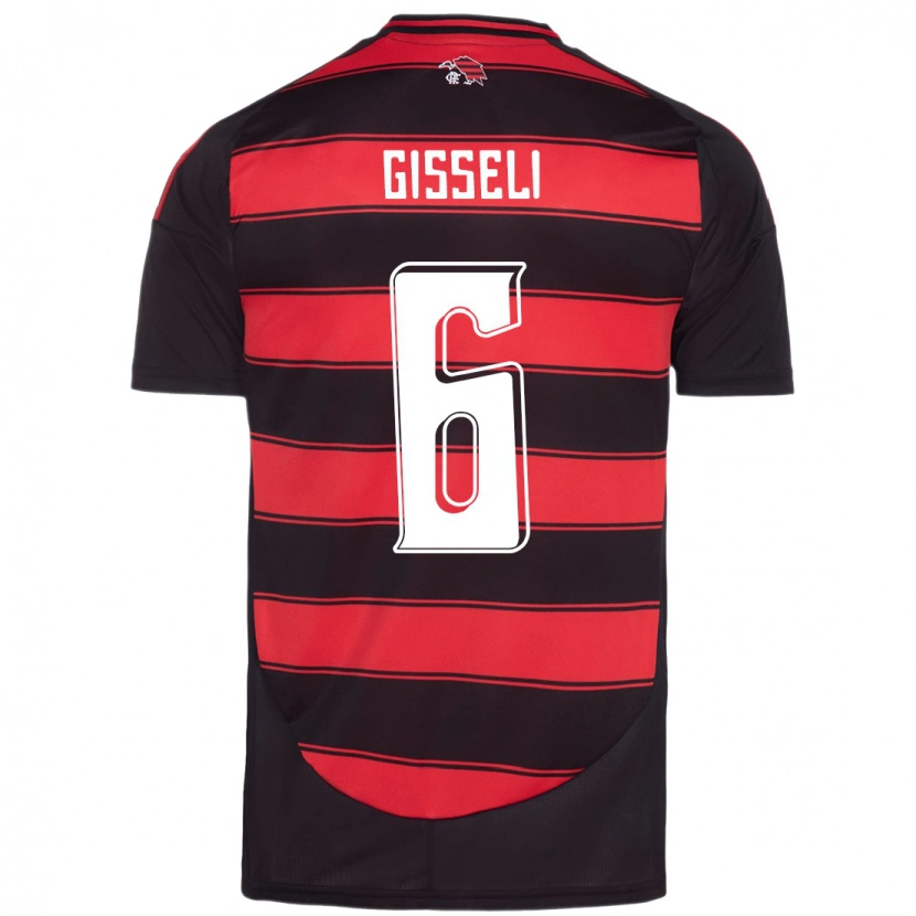 Danxen Mujer Camiseta Gisseli #6 Rojo Negro 1ª Equipación 2025/26 La Camisa