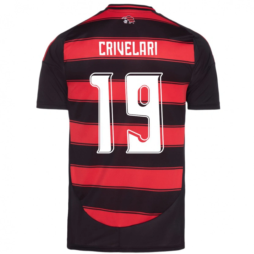 Danxen Mujer Camiseta Crivelari #19 Rojo Negro 1ª Equipación 2025/26 La Camisa