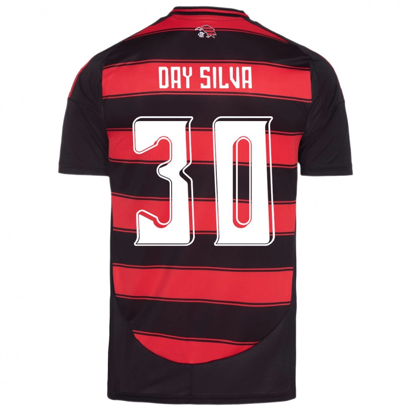 Danxen Mujer Camiseta Day Silva #30 Rojo Negro 1ª Equipación 2025/26 La Camisa