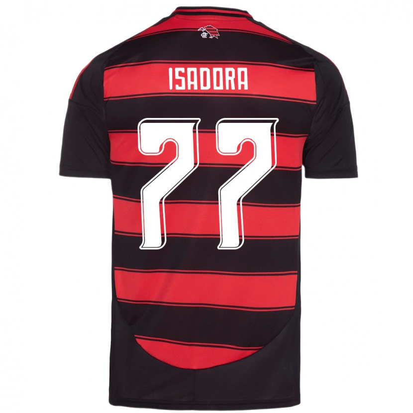 Danxen Mujer Camiseta Isadora #77 Blanco Rojo 1ª Equipación 2025/26 La Camisa
