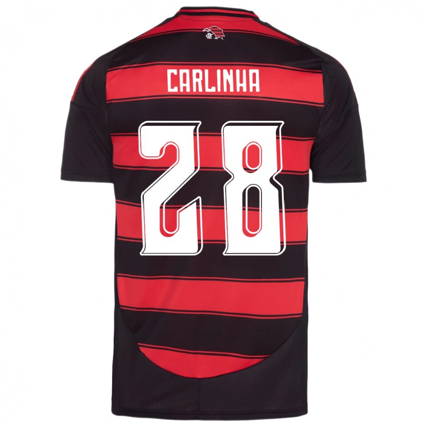 Danxen Mujer Camiseta Carlinha #28 Blanco Rojo 1ª Equipación 2025/26 La Camisa