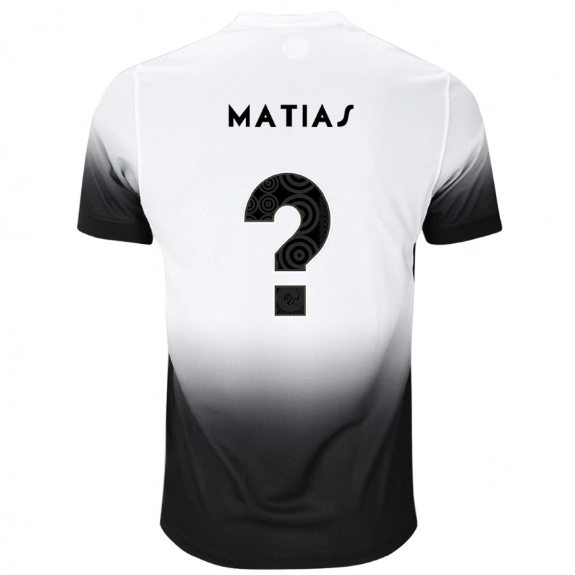 Danxen Mujer Camiseta Matheus Matias #0 Negro Blanco 1ª Equipación 2025/26 La Camisa