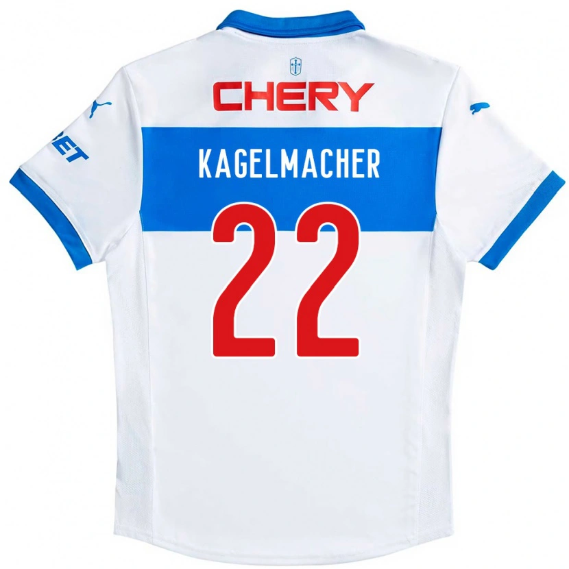 Danxen Mujer Camiseta Gary Kagelmacher #22 Azul Real Blanco 1ª Equipación 2025/26 La Camisa