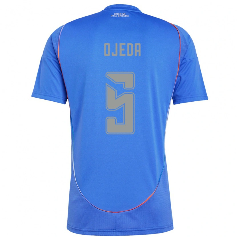 Danxen Mujer Camiseta Emmanuel Ojeda #5 Naranja Rojo 1ª Equipación 2025/26 La Camisa