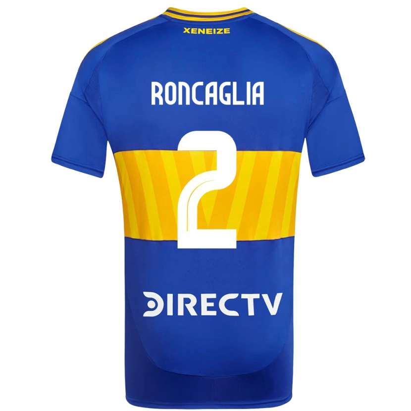 Danxen Mujer Camiseta Facundo Roncaglia #2 Azul Real Amarillo 1ª Equipación 2025/26 La Camisa