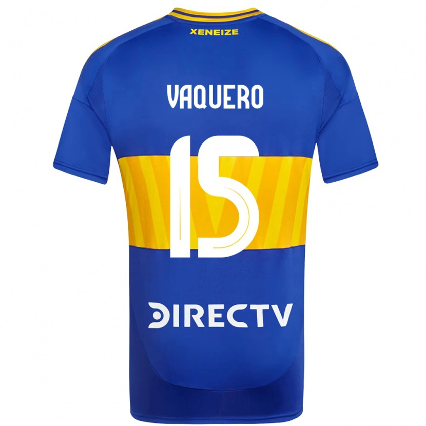 Danxen Mujer Camiseta Ivan Vaquero #15 Azul Real Amarillo 1ª Equipación 2025/26 La Camisa