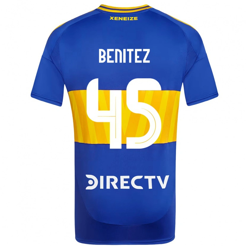 Danxen Mujer Camiseta Mauricio Benitez #45 Azul Real Amarillo 1ª Equipación 2025/26 La Camisa