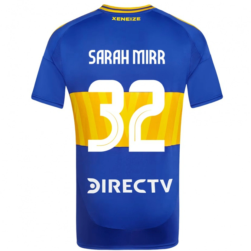 Danxen Mujer Camiseta Sarah Mirr #32 Azul Real Amarillo 1ª Equipación 2025/26 La Camisa
