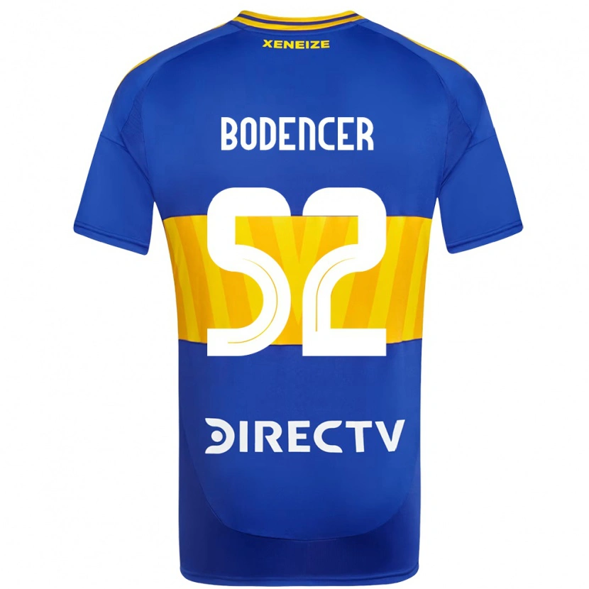 Danxen Mujer Camiseta Erik Bodencer #52 Azul Real Amarillo 1ª Equipación 2025/26 La Camisa