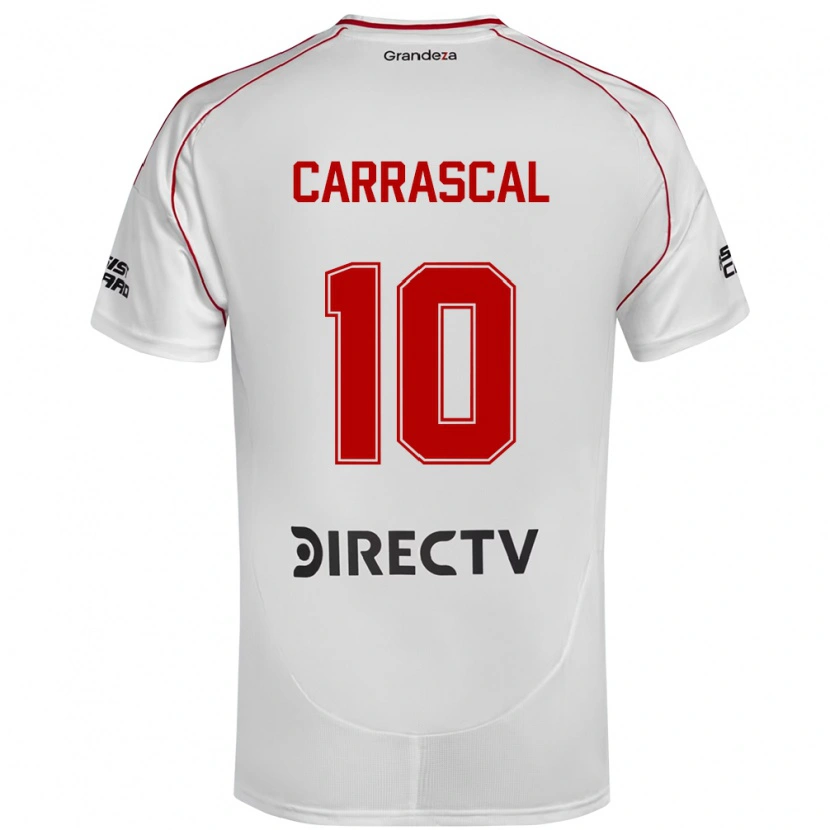Danxen Mujer Camiseta Jorge Carrascal #10 Borgoña Magenta 1ª Equipación 2025/26 La Camisa