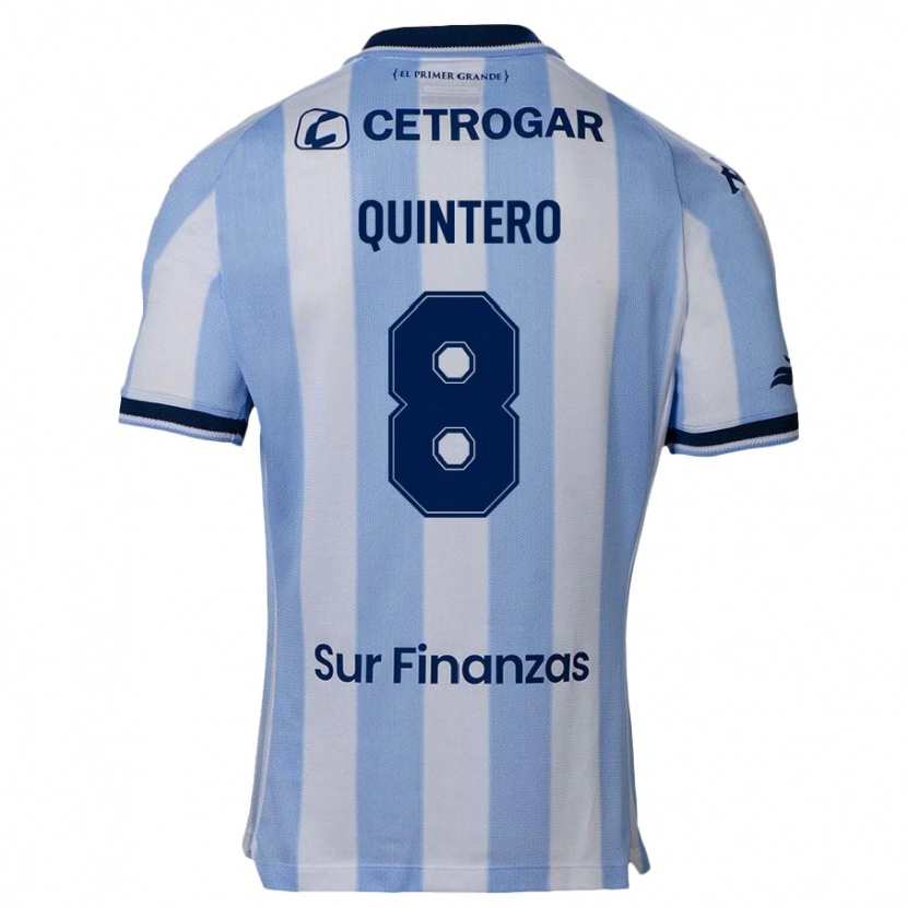 Danxen Mujer Camiseta Juan Fernando Quintero #8 Azul Celeste 1ª Equipación 2025/26 La Camisa