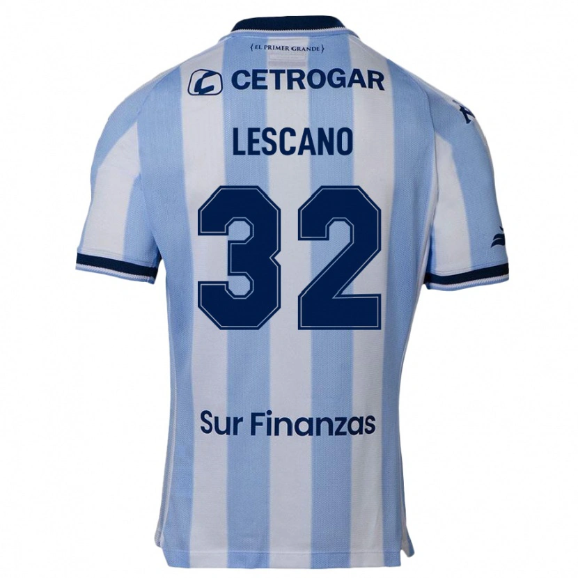 Danxen Mujer Camiseta Macarena Lescano #32 Azul Celeste 1ª Equipación 2025/26 La Camisa