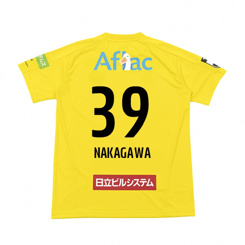 Danxen Mujer Camiseta Nobuteru Nakagawa #39 Negro Amarillo 1ª Equipación 2025/26 La Camisa