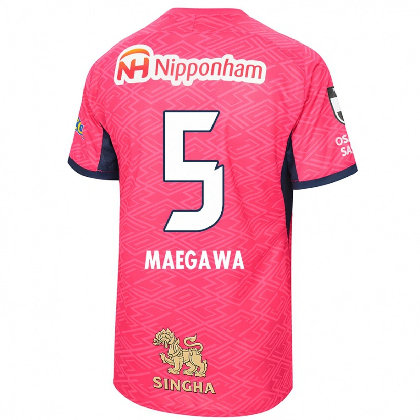 Danxen Mujer Camiseta Miki Maegawa #5 Blanco Rosa Sakura 1ª Equipación 2025/26 La Camisa