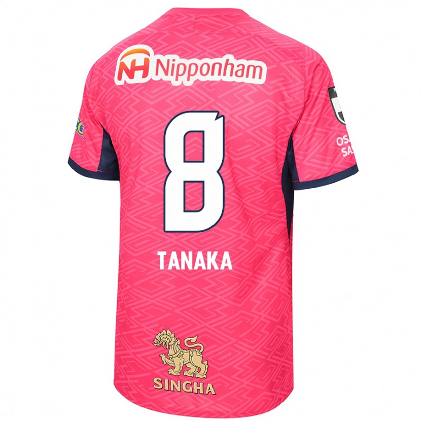 Danxen Mujer Camiseta Tomoko Tanaka #8 Blanco Rosa Sakura 1ª Equipación 2025/26 La Camisa
