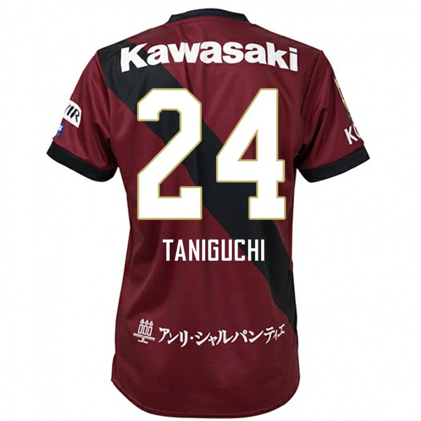 Danxen Mujer Camiseta Hiroto Taniguchi #24 Blanco Negro 1ª Equipación 2025/26 La Camisa