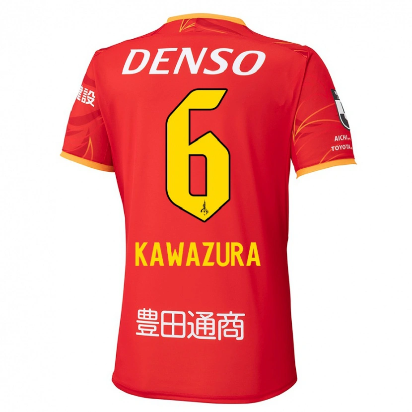 Danxen Mujer Camiseta Akinari Kawazura #6 Blanco Rojo 1ª Equipación 2025/26 La Camisa