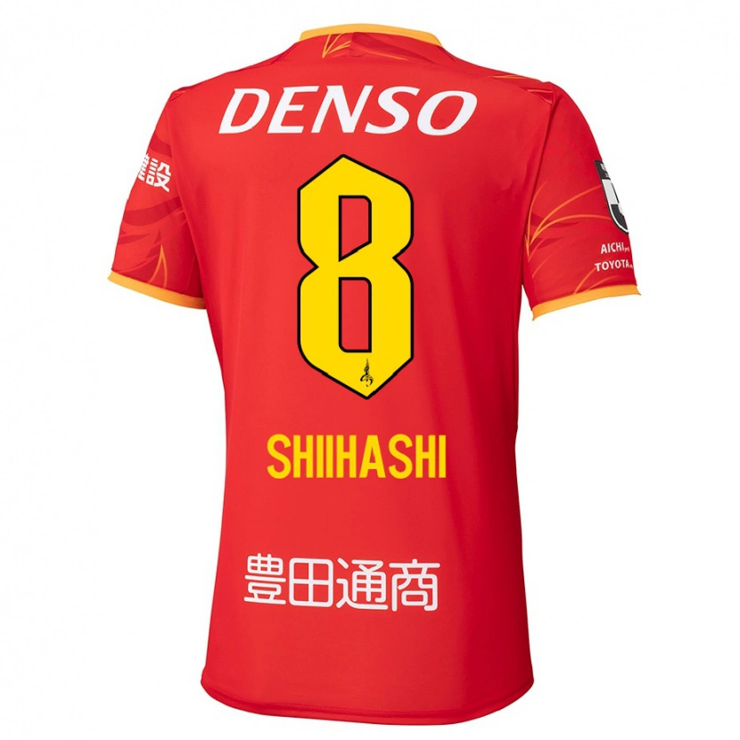Danxen Mujer Camiseta Keiya Shiihashi #8 Blanco Rojo 1ª Equipación 2025/26 La Camisa
