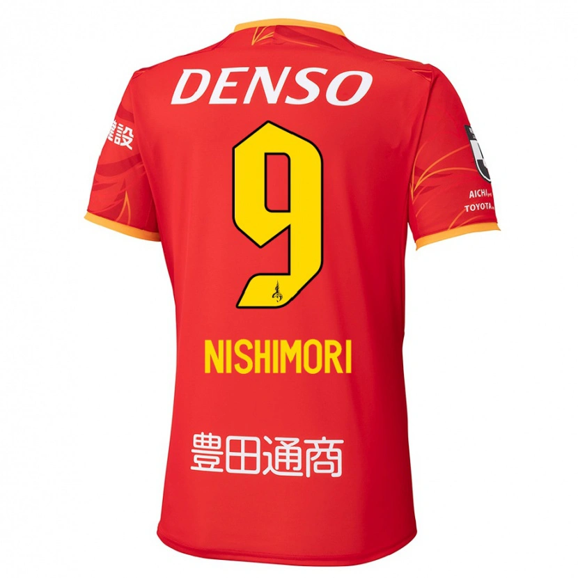 Danxen Mujer Camiseta Naoto Nishimori #9 Blanco Rojo 1ª Equipación 2025/26 La Camisa