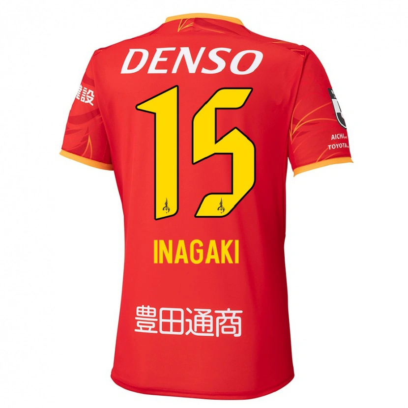 Danxen Mujer Camiseta Sho Inagaki #15 Blanco Rojo 1ª Equipación 2025/26 La Camisa