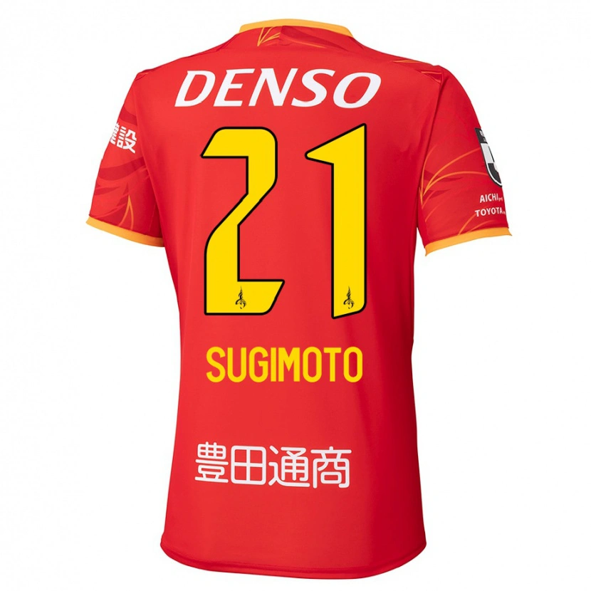 Danxen Mujer Camiseta Daichi Sugimoto #21 Blanco Rojo 1ª Equipación 2025/26 La Camisa