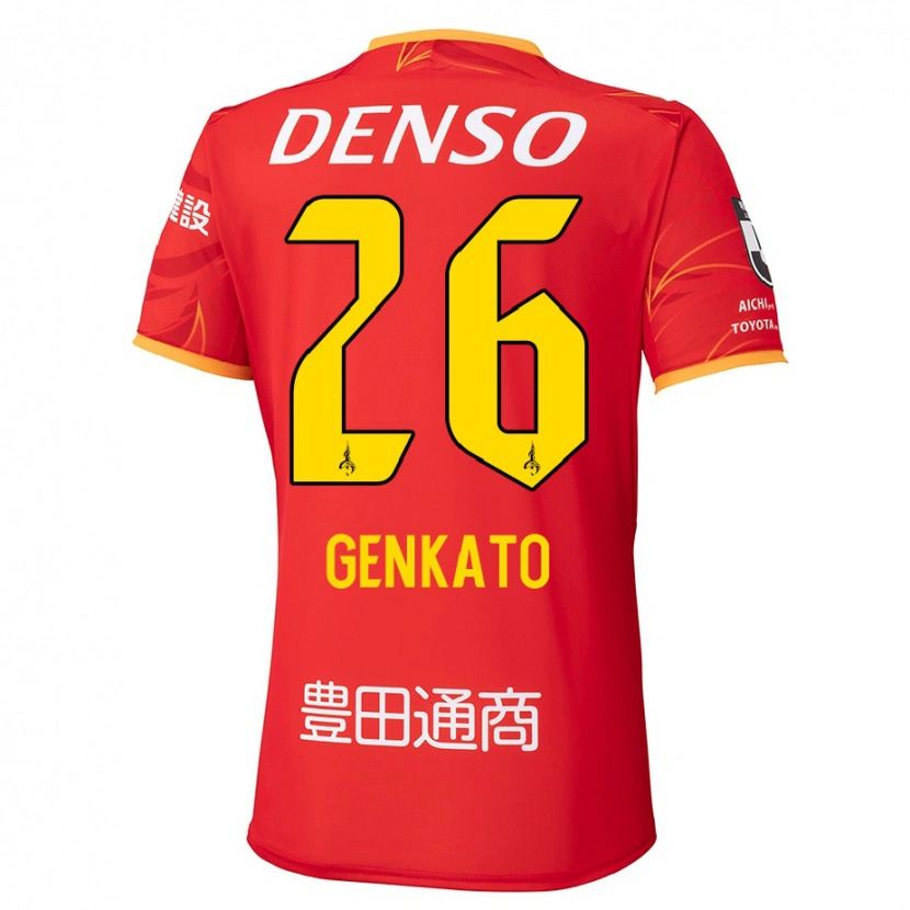 Danxen Mujer Camiseta Gen Kato #26 Blanco Rojo 1ª Equipación 2025/26 La Camisa