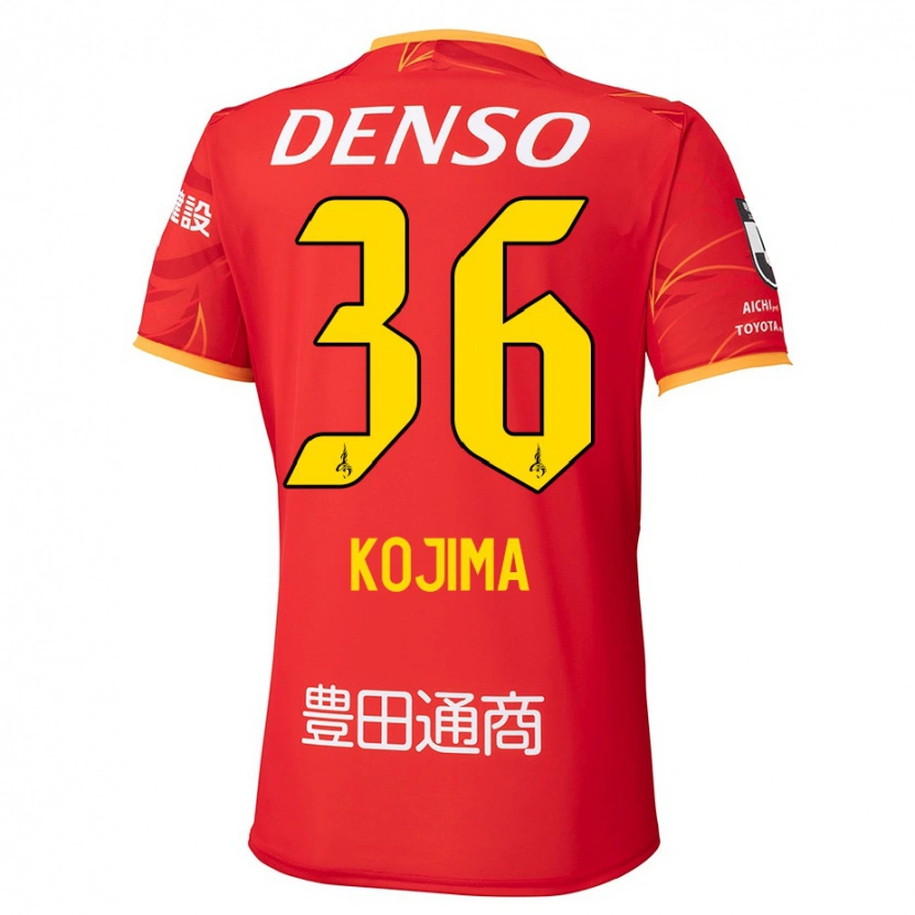 Danxen Mujer Camiseta Aoto Kojima #36 Blanco Rojo 1ª Equipación 2025/26 La Camisa