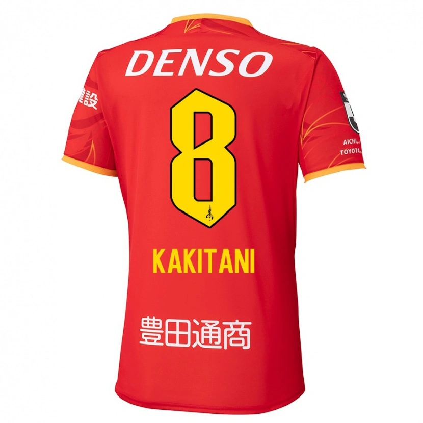 Danxen Mujer Camiseta Yoichiro Kakitani #8 Blanco Rojo 1ª Equipación 2025/26 La Camisa