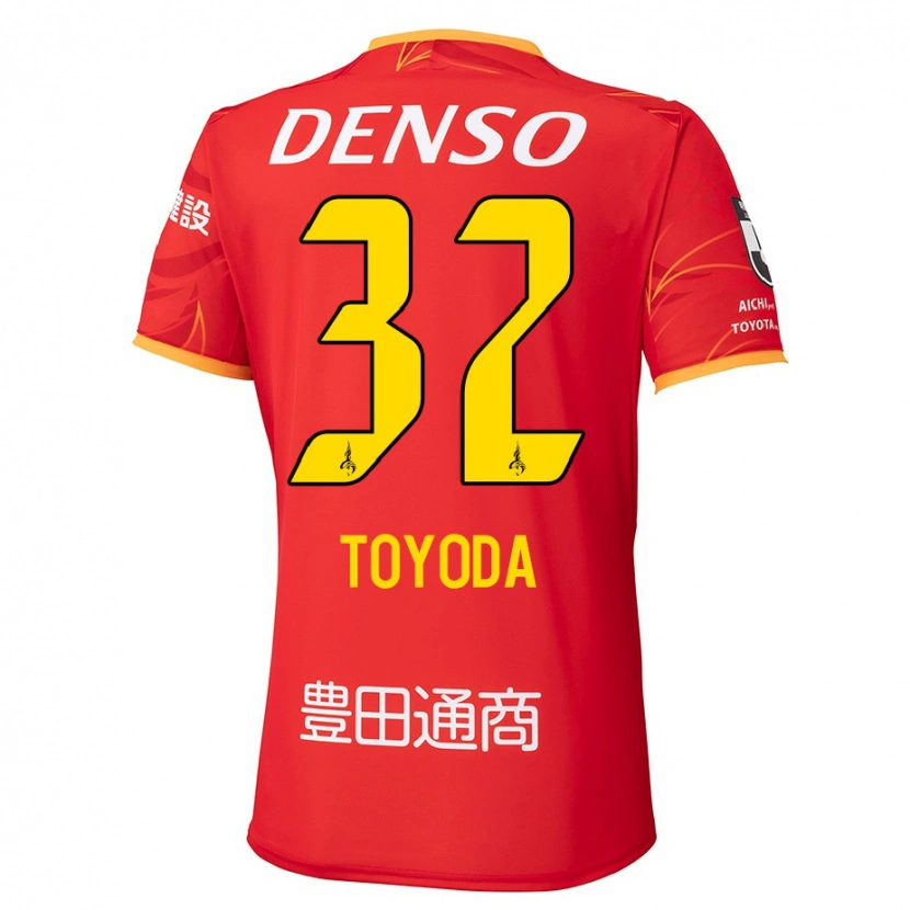 Danxen Mujer Camiseta Koki Toyoda #32 Blanco Rojo 1ª Equipación 2025/26 La Camisa