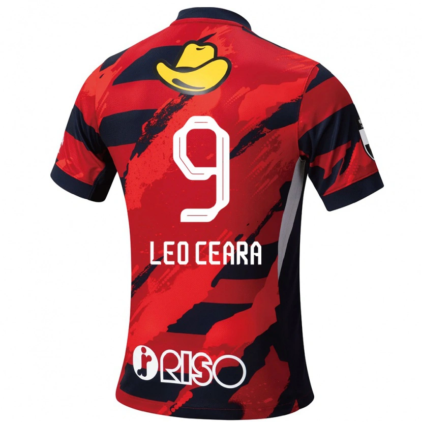 Danxen Mujer Camiseta Léo Ceará #9 Blanco Negro 1ª Equipación 2025/26 La Camisa