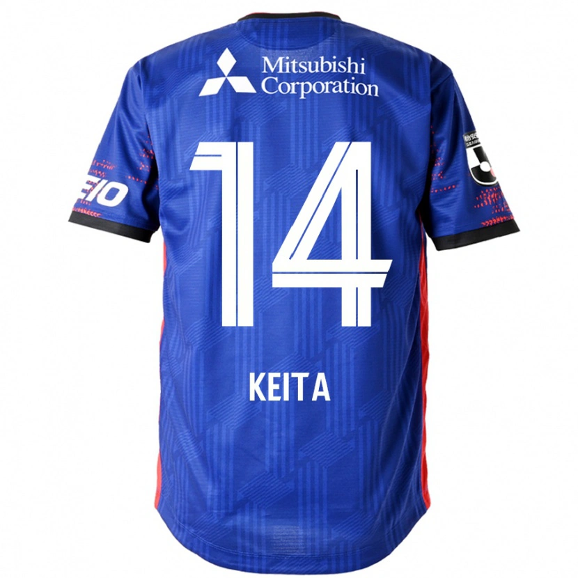 Danxen Mujer Camiseta Keita Yamashita #14 Azul Real Blanco 1ª Equipación 2025/26 La Camisa