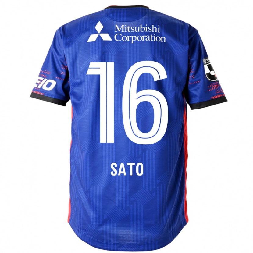 Danxen Mujer Camiseta Kein Sato #16 Azul Real Blanco 1ª Equipación 2025/26 La Camisa