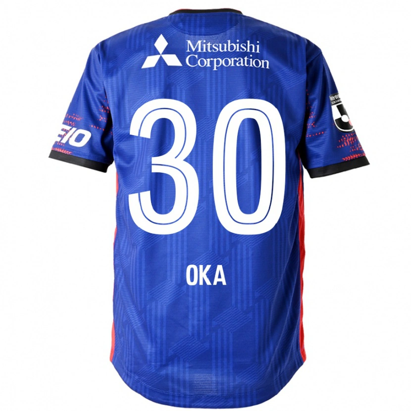 Danxen Mujer Camiseta Teppei Oka #30 Azul Real Blanco 1ª Equipación 2025/26 La Camisa