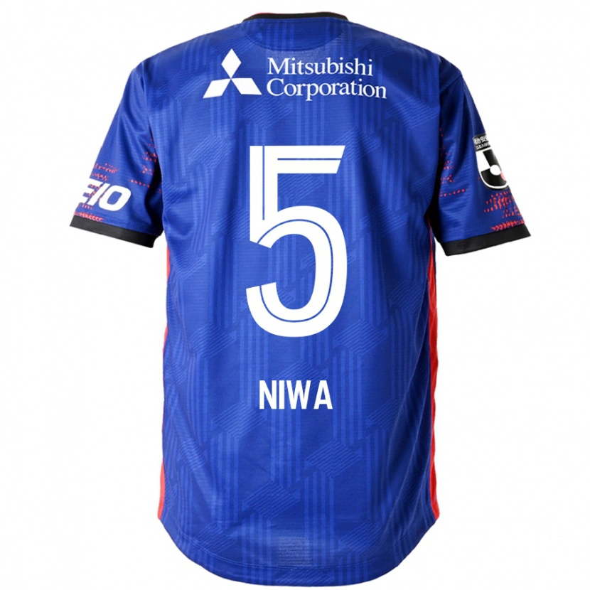 Danxen Mujer Camiseta Daiki Niwa #5 Azul Real Blanco 1ª Equipación 2025/26 La Camisa