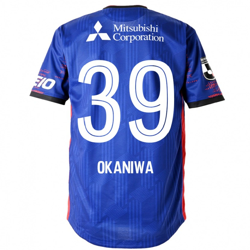 Danxen Mujer Camiseta Shuto Okaniwa #39 Azul Real Blanco 1ª Equipación 2025/26 La Camisa