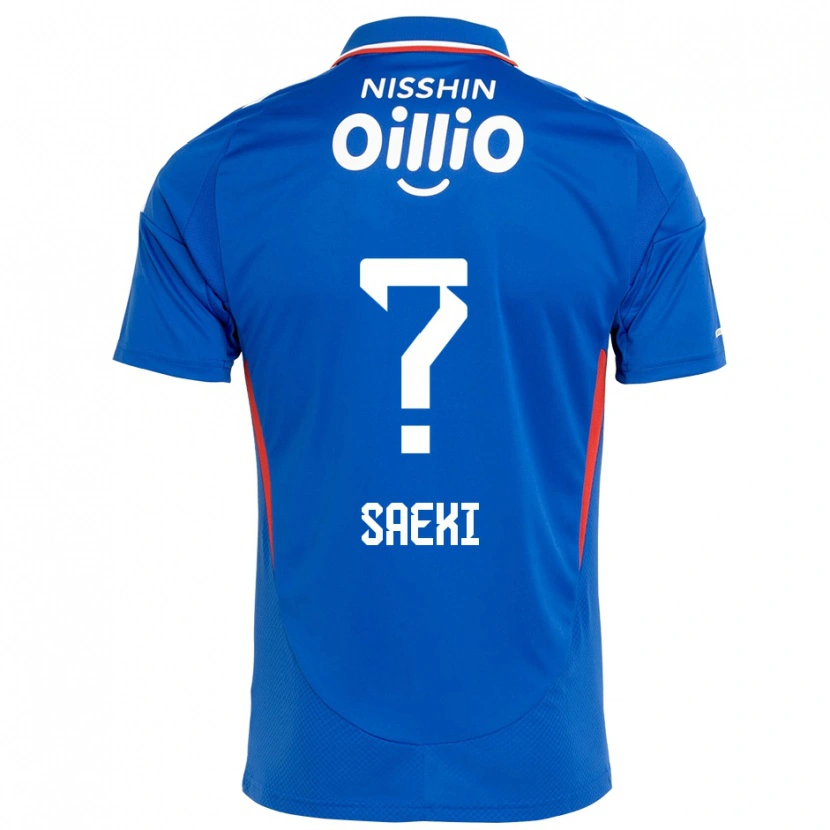Danxen Mujer Camiseta Shunya Saeki #0 Blanco Azul Real 1ª Equipación 2025/26 La Camisa