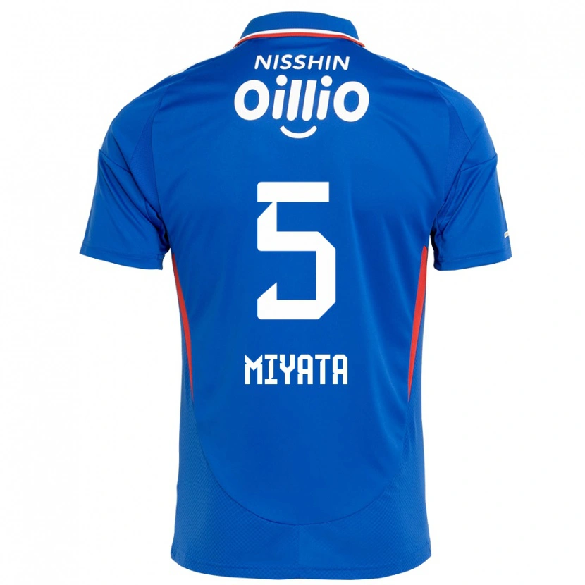 Danxen Mujer Camiseta Haru Miyata #5 Azul Real Blanco 1ª Equipación 2025/26 La Camisa