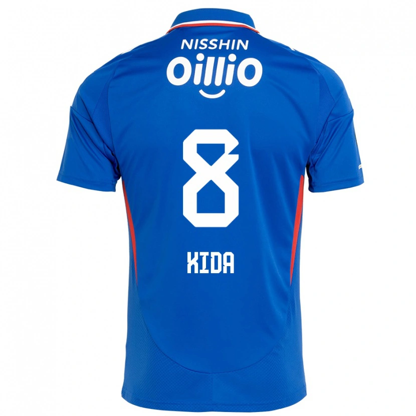 Danxen Mujer Camiseta Takuya Kida #8 Blanco Azul Real 1ª Equipación 2025/26 La Camisa