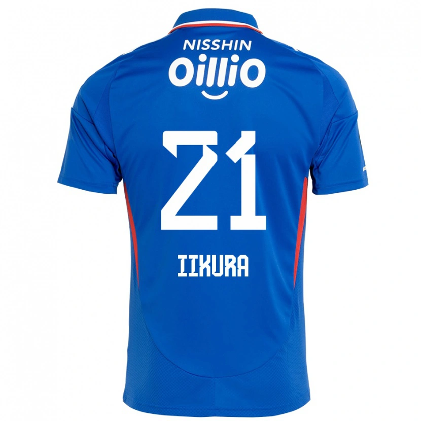 Danxen Mujer Camiseta Hiroki Iikura #21 Blanco Azul Real 1ª Equipación 2025/26 La Camisa