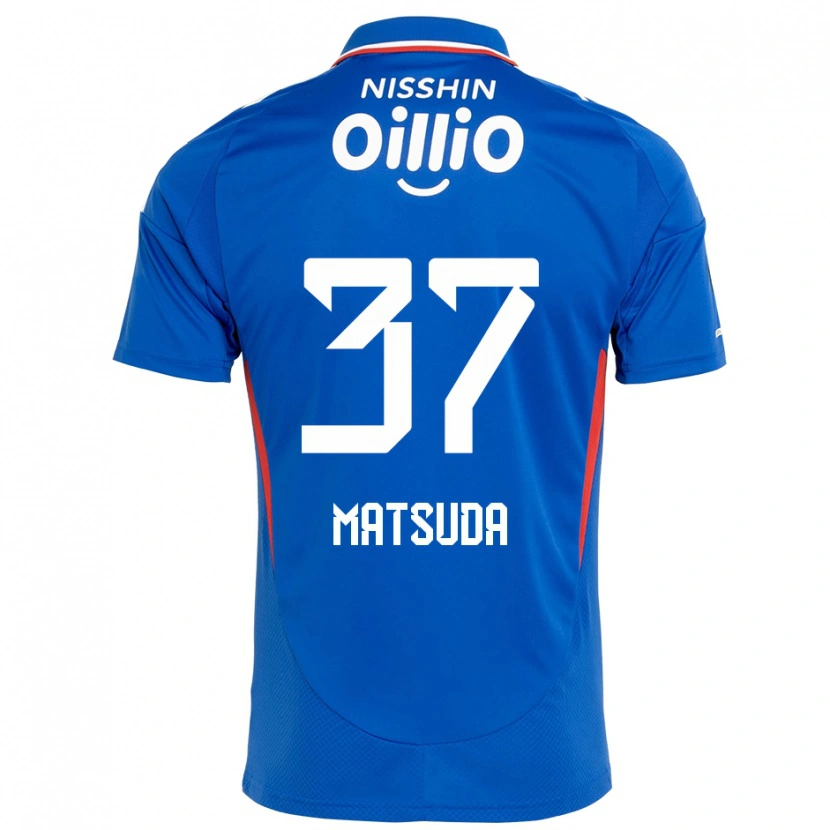 Danxen Mujer Camiseta Eitaro Matsuda #37 Blanco Azul Real 1ª Equipación 2025/26 La Camisa