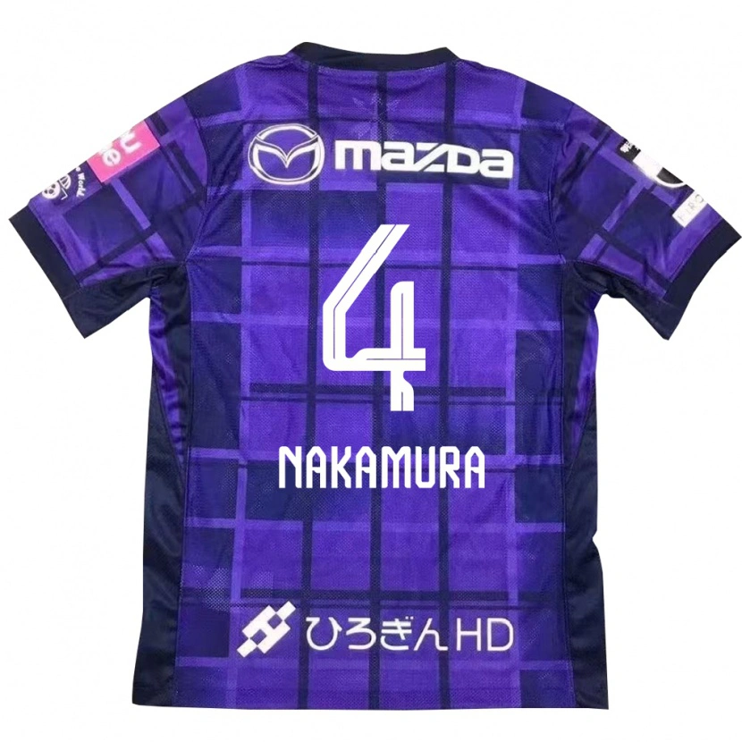 Danxen Mujer Camiseta Kaede Nakamura #4 Morado Naranja 1ª Equipación 2025/26 La Camisa