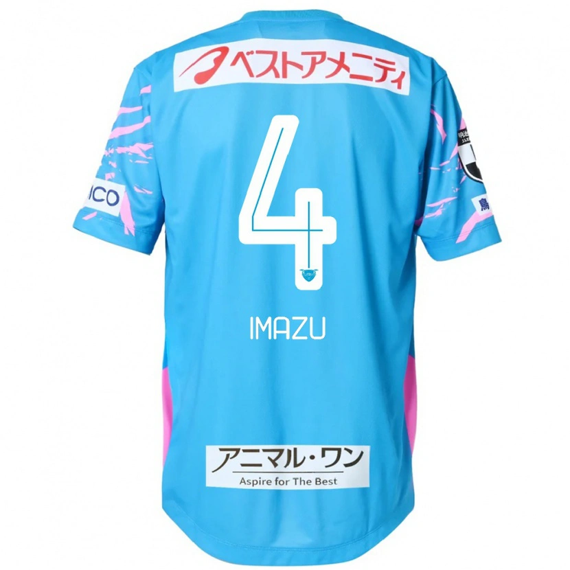 Danxen Mujer Camiseta Yuta Imazu #4 Blanco Rosa 1ª Equipación 2025/26 La Camisa
