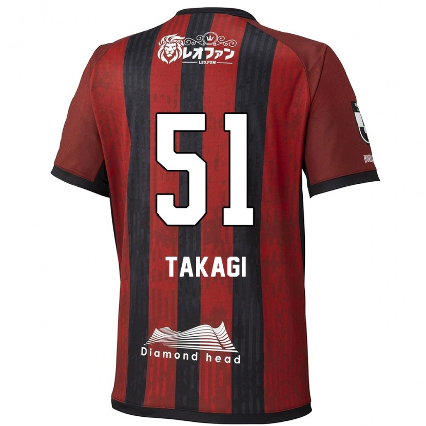 Danxen Mujer Camiseta Shun Takagi #51 Azul Rojo 1ª Equipación 2025/26 La Camisa
