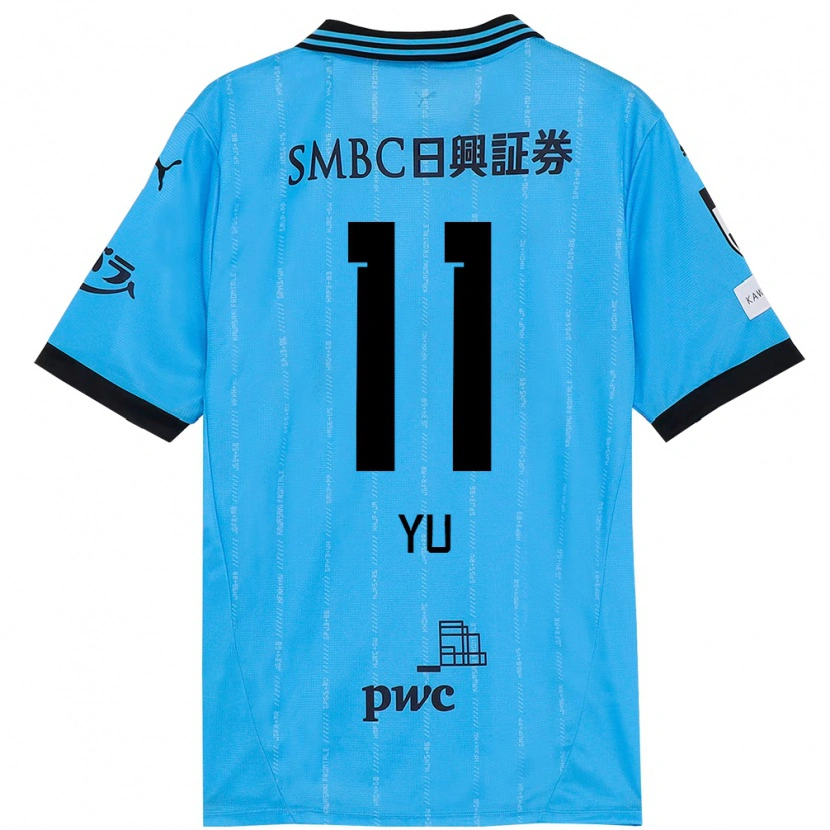 Danxen Mujer Camiseta Yu Kobayashi #11 Blanco Azul Celeste 1ª Equipación 2025/26 La Camisa