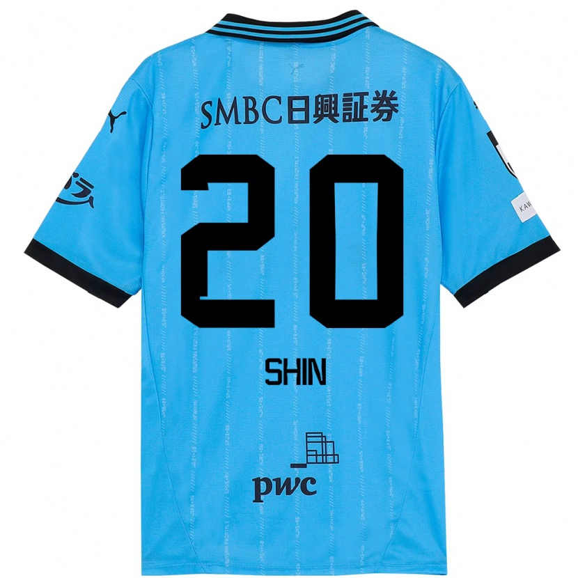 Danxen Mujer Camiseta Shin Yamada #20 Blanco Azul Celeste 1ª Equipación 2025/26 La Camisa