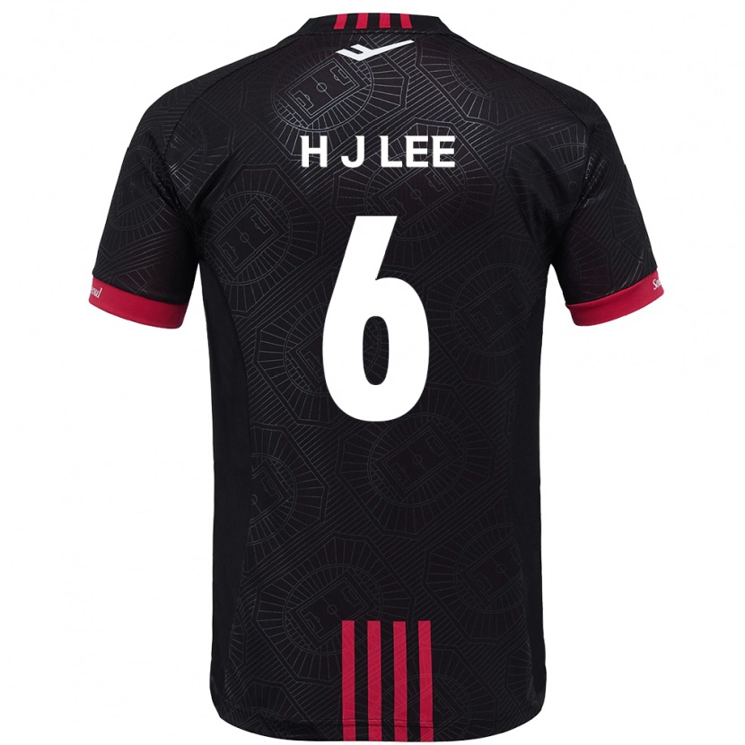 Danxen Mujer Camiseta Ju-Hwan Lee #6 Blanco Negro 1ª Equipación 2025/26 La Camisa