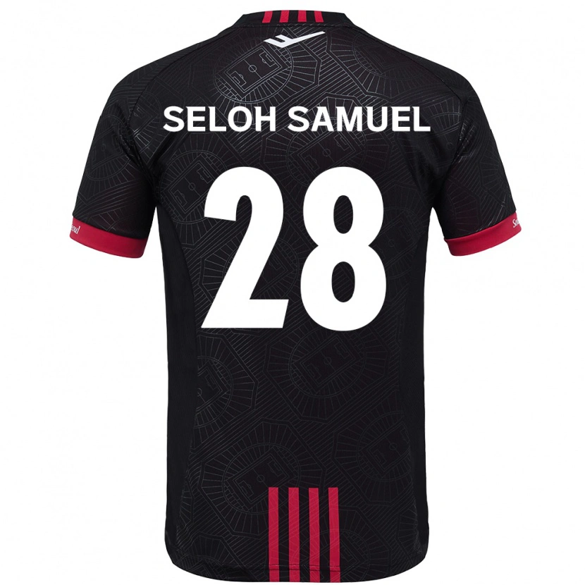 Danxen Mujer Camiseta Gbato Seloh Samuel #28 Blanco Negro 1ª Equipación 2025/26 La Camisa