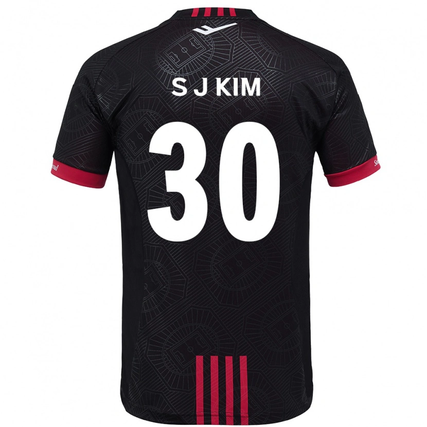 Danxen Mujer Camiseta Ju-Sung Kim #30 Negro Rojo 1ª Equipación 2025/26 La Camisa